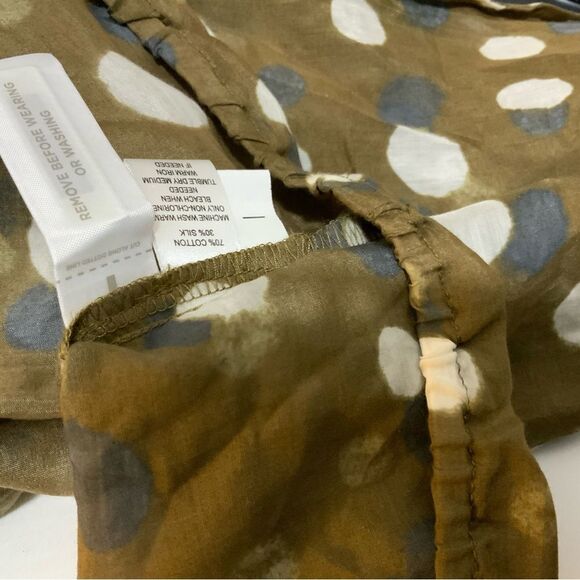 New Ann Taylor LOFT  Top cotton and silk elastic hem - Picture 8 of 8